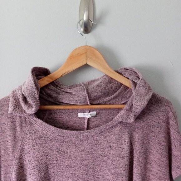 Maurices Hooded Semi Sleeveless Maroon Shirt - Picture 3 of 5